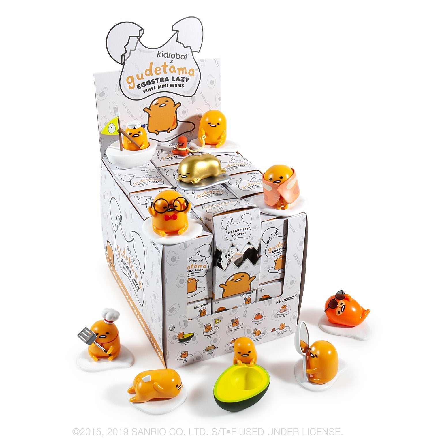 Gudetama Eggstra Lazy Vinyl Mini Figure Series by Kidrobot