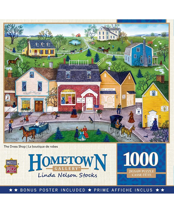 MasterPieces Puzzles Hometown Gallery - The Dress Shop 1000 Piece Puzzle