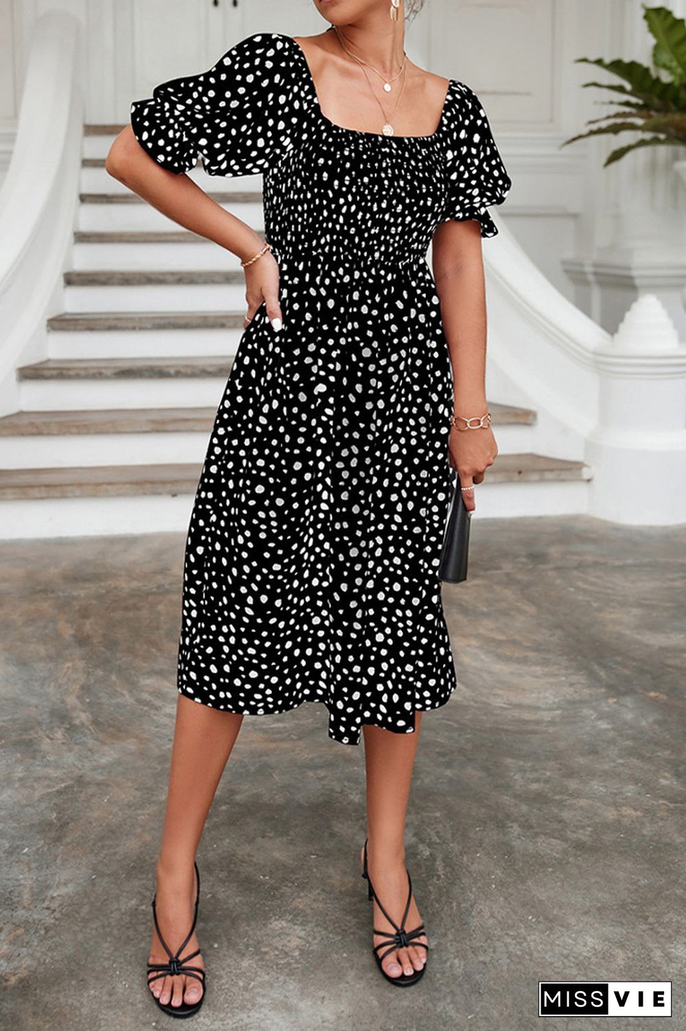 Polka Dot Print Dress Wholesale