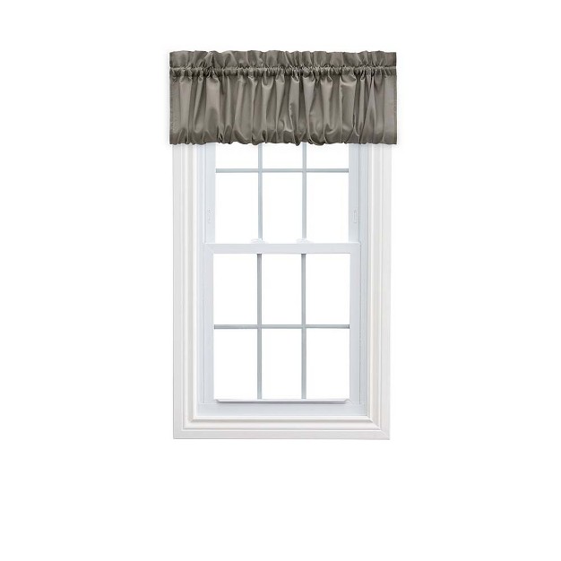 Rod Pocket High Quality Fabric Solid Color Window Balloon Valance 60 quot x15 quot Grey