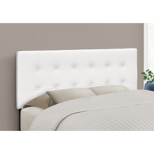 Bed， Headboard Only， Full Size， Bedroom， Upholstered Pu Leather Look， Transitional - - 31784653