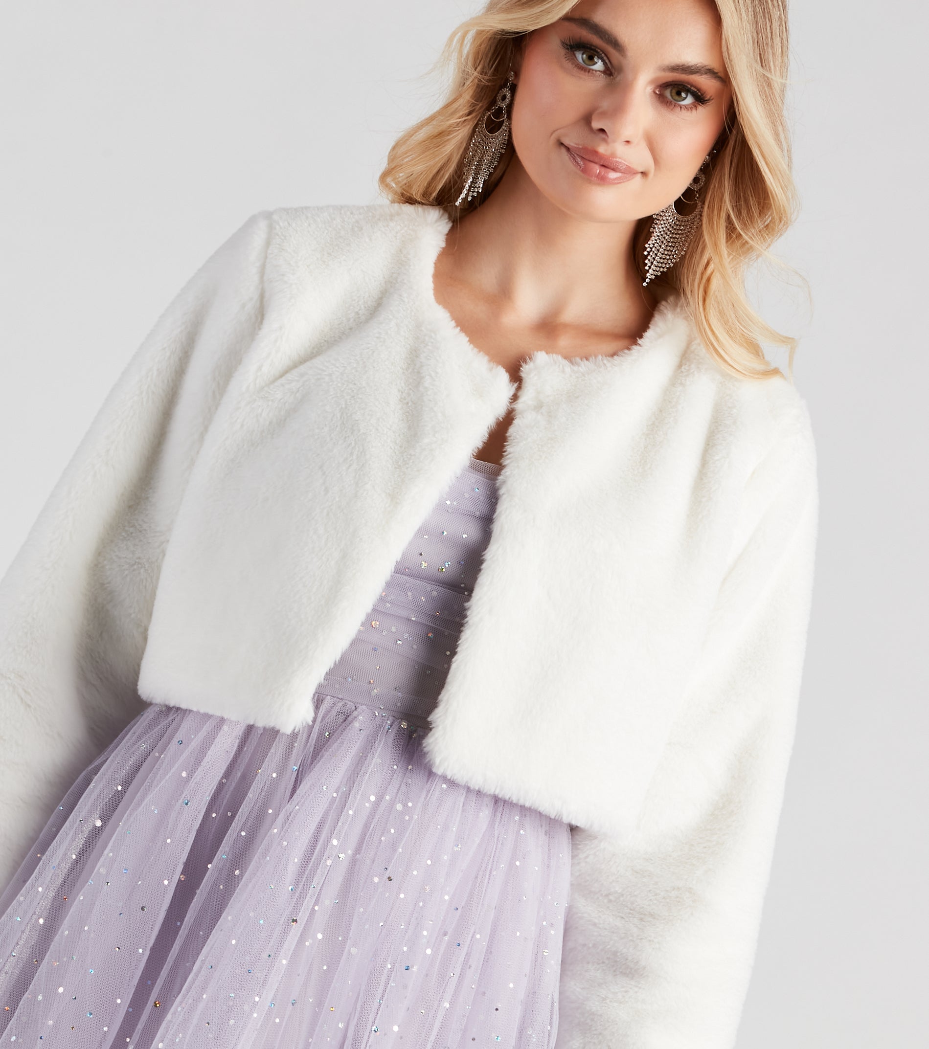 Essential Faux Fur Bolero Jacket