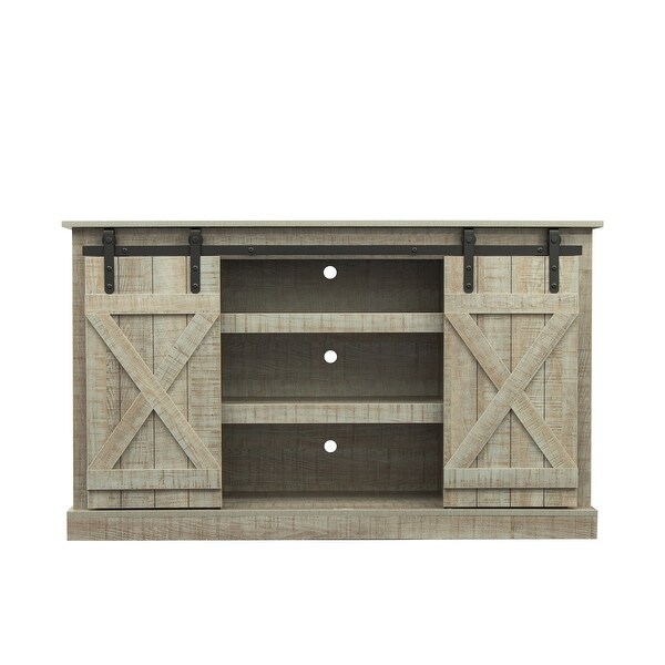 Flat Screen Media Console Table Storage Cabinet - 53.9