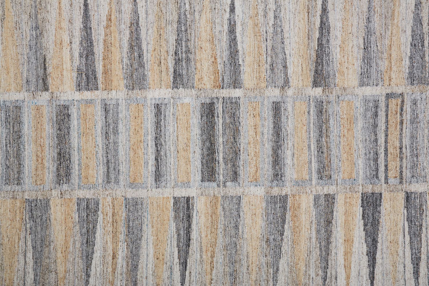 Elstow Latte Tan and Gray Rug by BD Fine