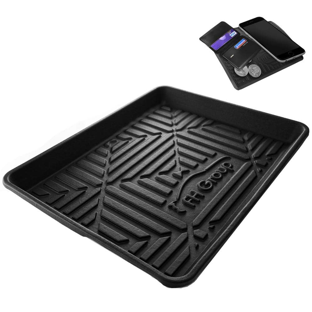 FH Group 40 in. x 32 in. x 2 in. Large Rubber Ultimate Weather Proof Cargo Mat/Tray DMF16407BLK-40