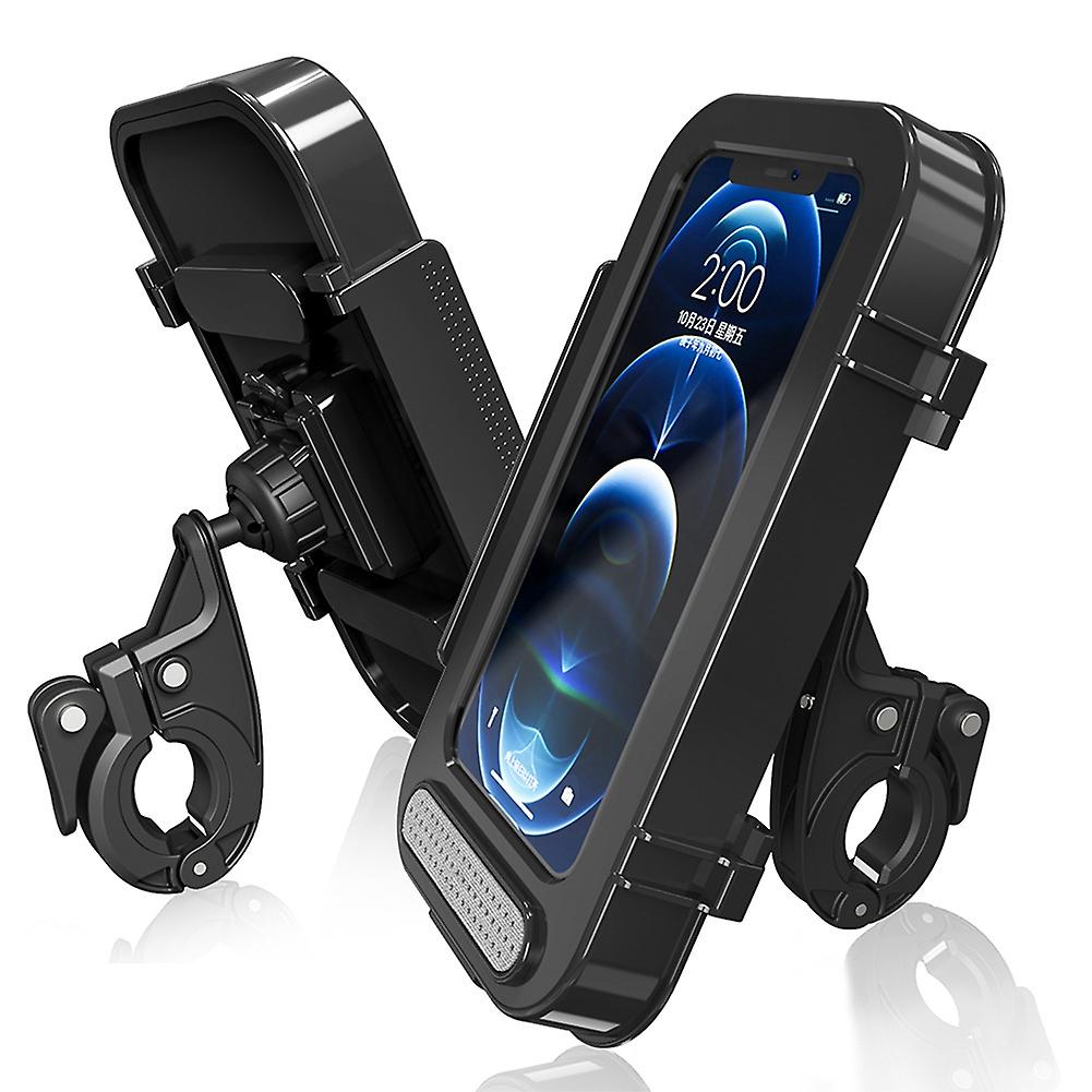 Bike Phone Mount Case Universal 360 Degree Rotation Waterproof Bicycle Motorbike Handlebar Phone Holder Sensitive Touch Bicycle Phone Holder