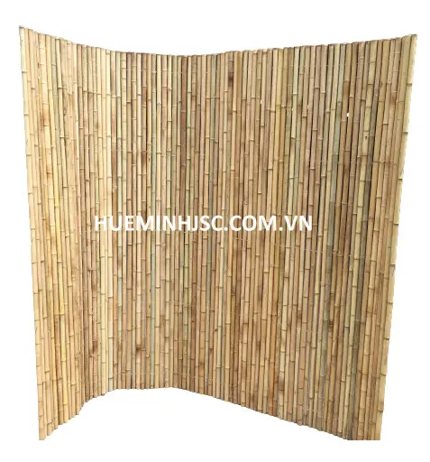 Smoke Bamboo fences for garden 100% Vietnamese natural forest bamboo  easy to assemble  environmentally friendly