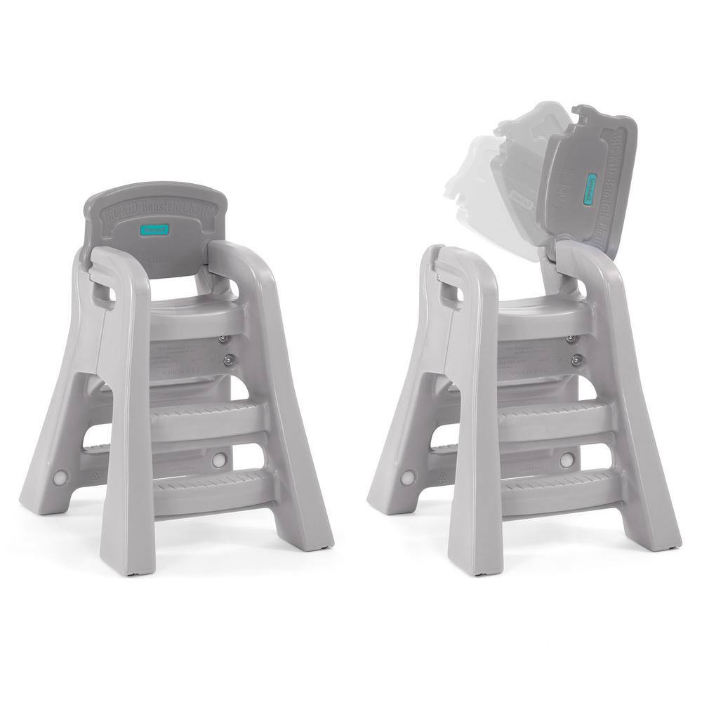 Simplay3 Gray Booster Kids Dining Chair 421010-01