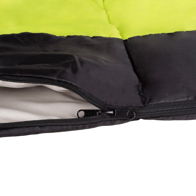 Wakeman Otter Tail Sleeping Bag Neon Green black