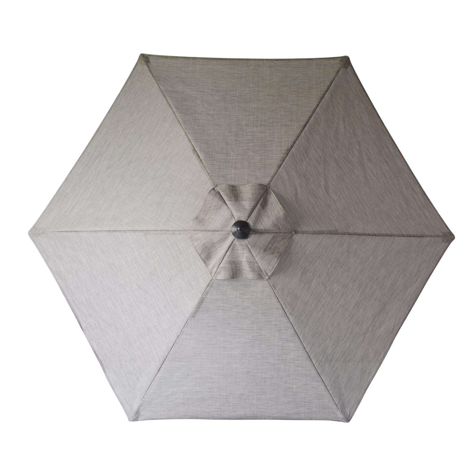 Living Accents Clark 9 ft. Tiltable Beige Patio Umbrella