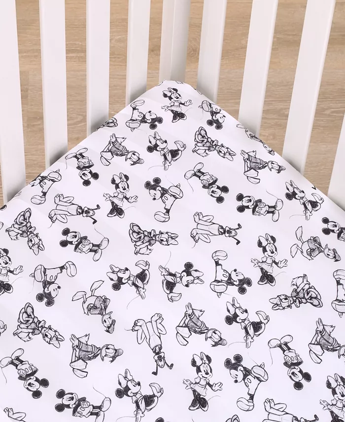 Disney Mickey Mouse and Friends Mini Crib Sheet