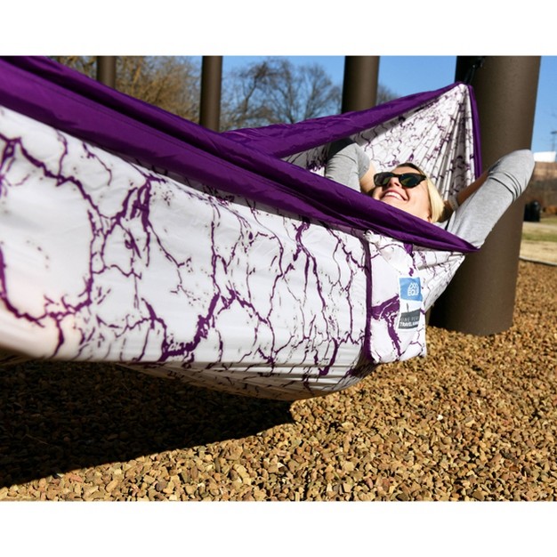 Equip 1 Person Travel Hammock Purple Lightning