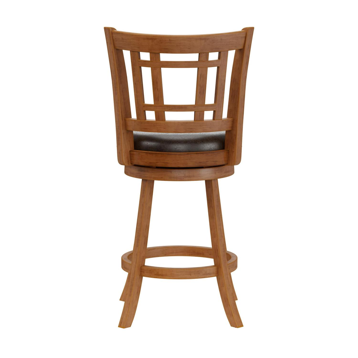 Hillsdale Furniture Fairfox Wood Counter Height Swivel Stool， Oak