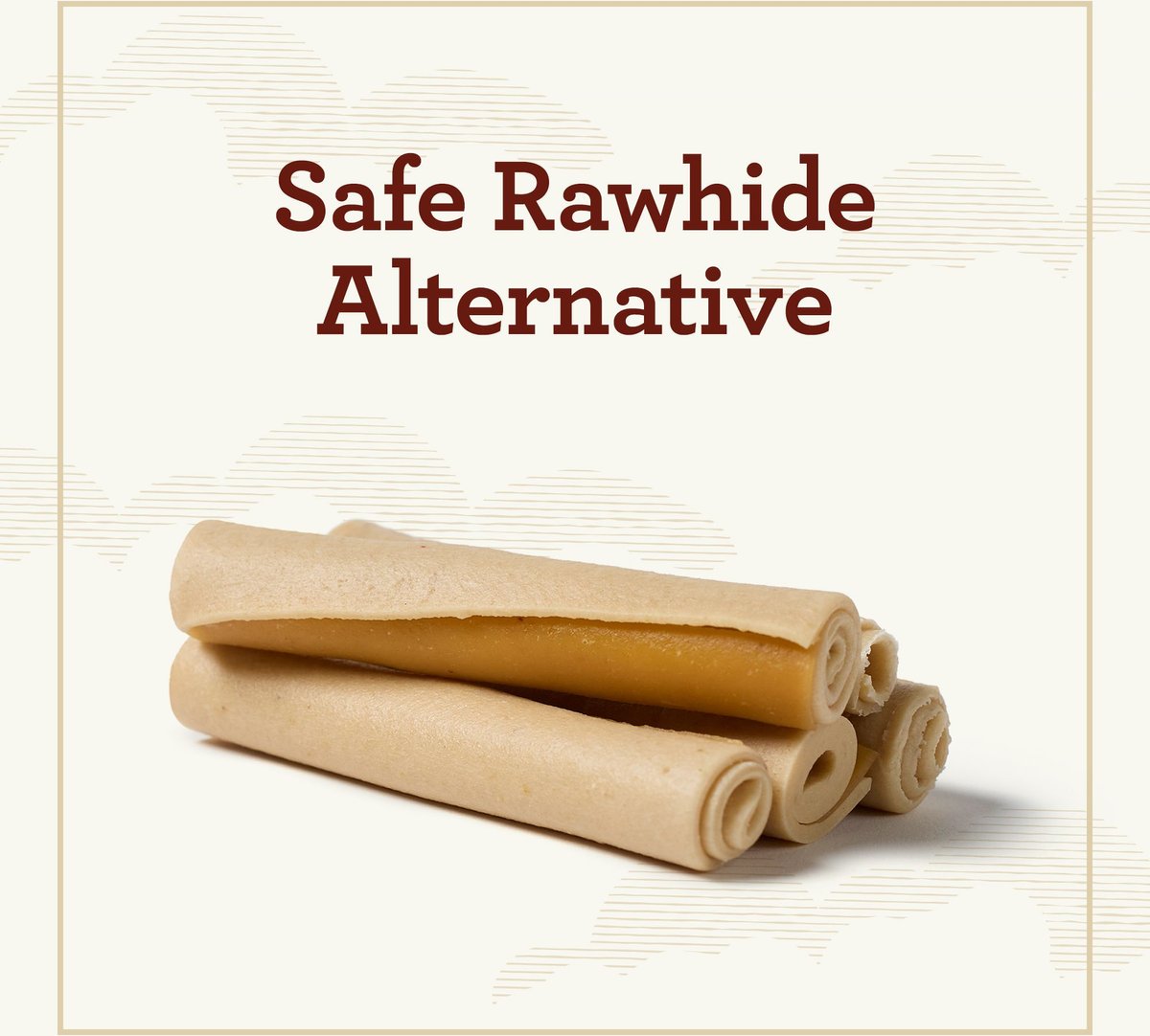 True Acre Foods Rawhide-Free Rolled Sticks Chicken Flavor Dog Treats