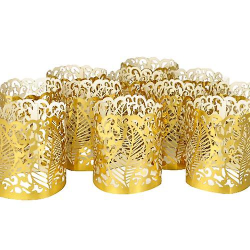 24pc Flameless Tea Light Candles Battery Operated Votive Led Tealights With Paper Lampshade For Wedding Valentine Halloween Christmas