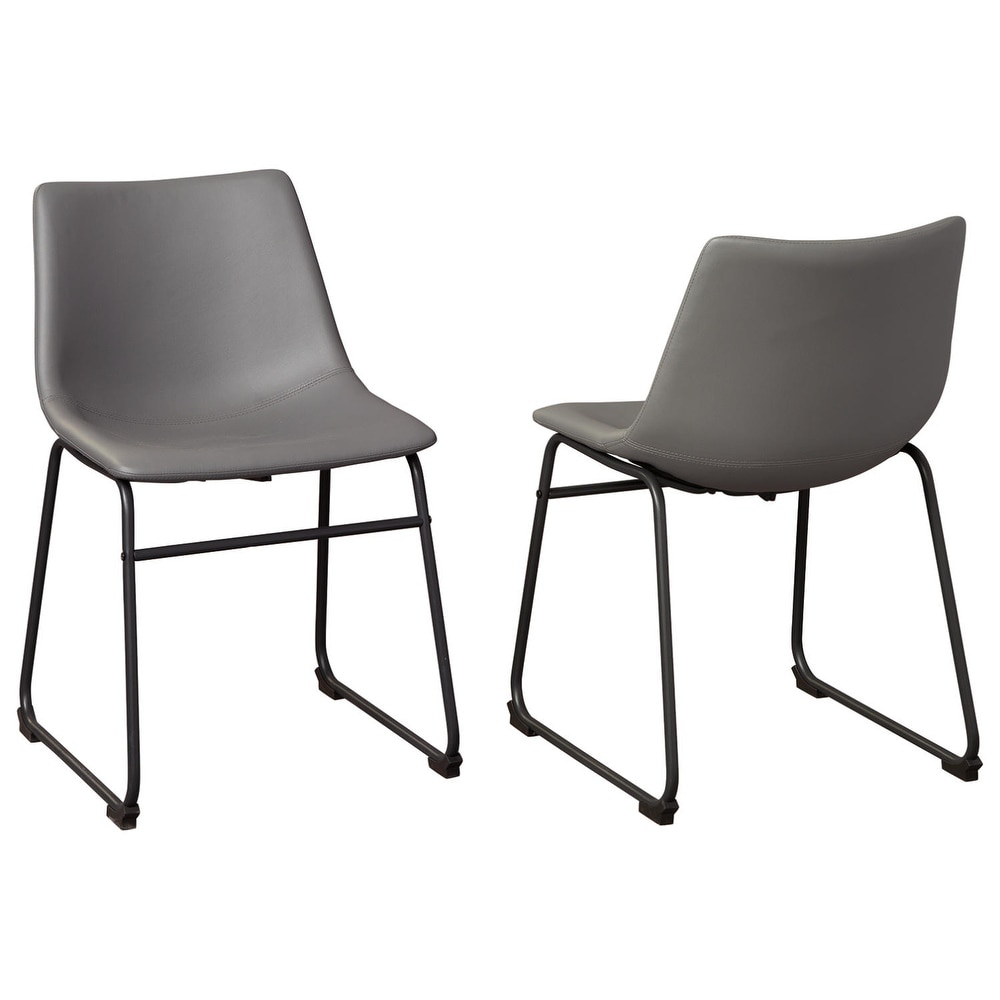 Signature Design by Ashley Centiar Grey Dining Chairs (Set of 2)