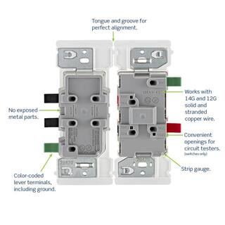 Leviton Decora Edge 15 Amp Single Pole Switch 10-Pack White M02-E5601-0MW