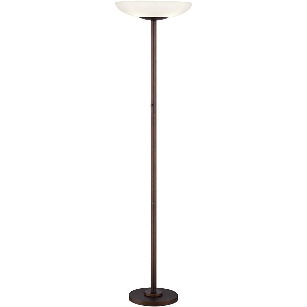 Tall Oil Rubbed Bronze Led Frosted Glass Shade For Living Room Bedroom Home