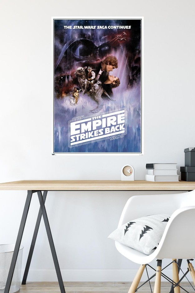 Trends International Star Wars The Empire Strikes Back One Sheet no Billing Block Unframed Wall Poster Prints