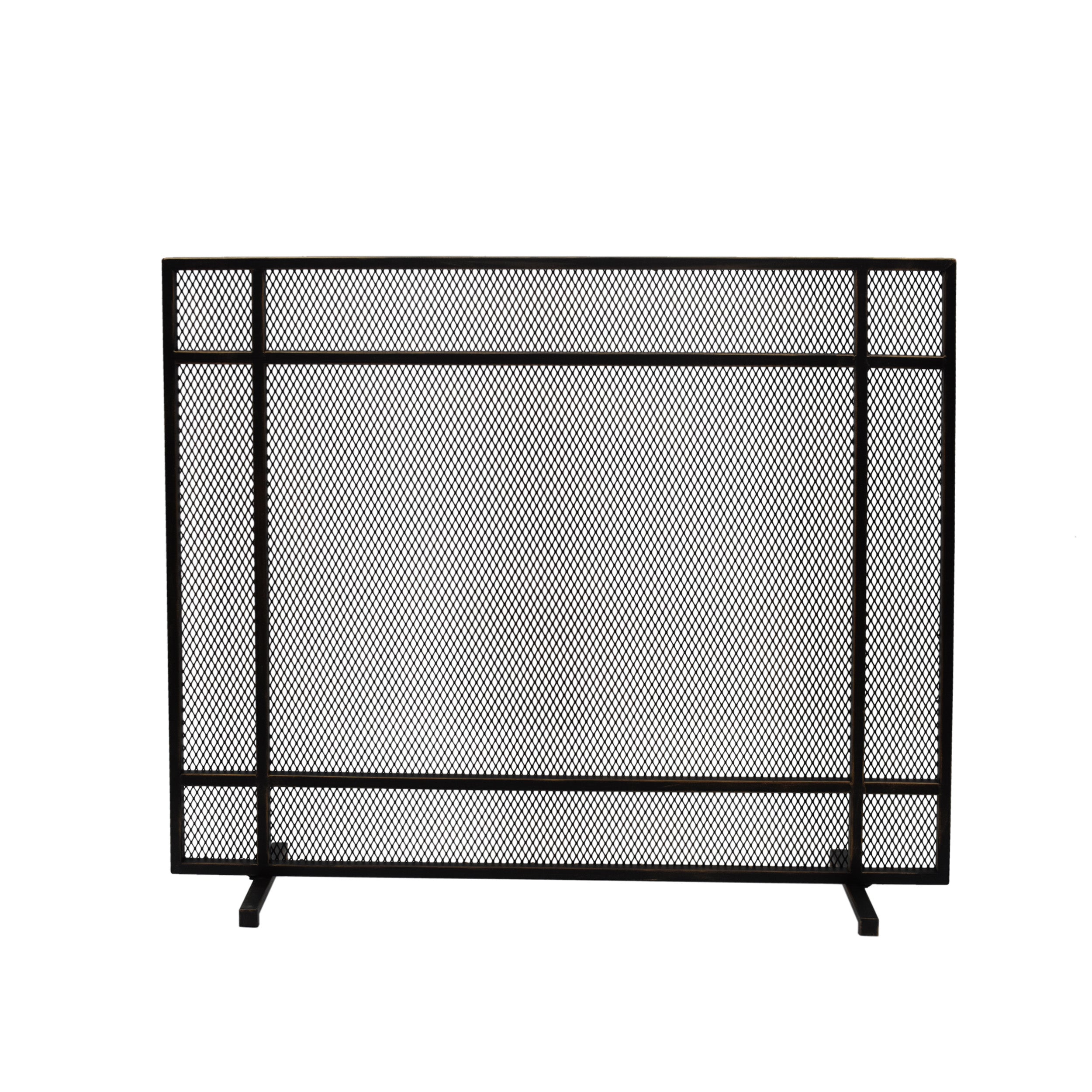 Markus Modern Single Panel Iron Firescreen