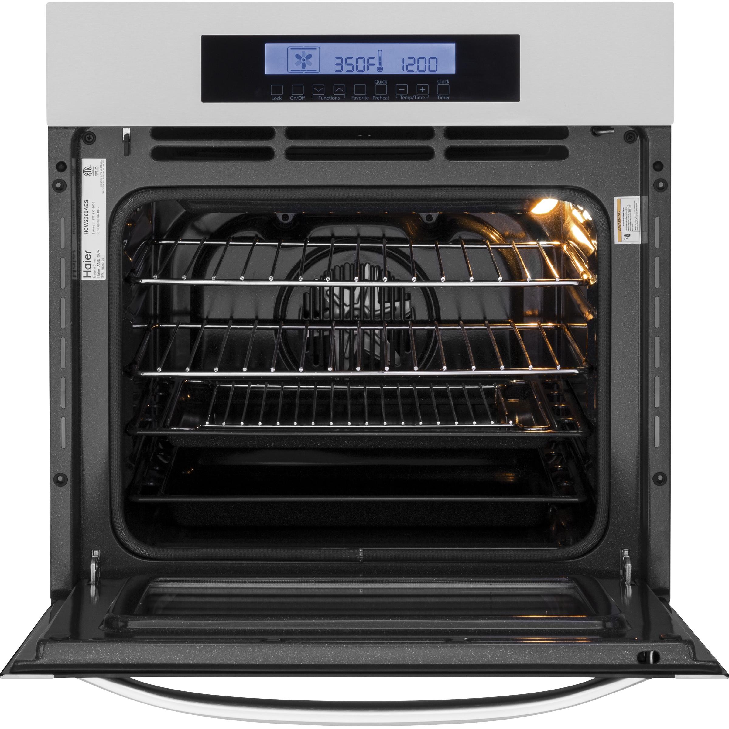 Haier 24-inch, 2 cu. ft. Built-in Single Wall Oven with Convection HCW2360AES