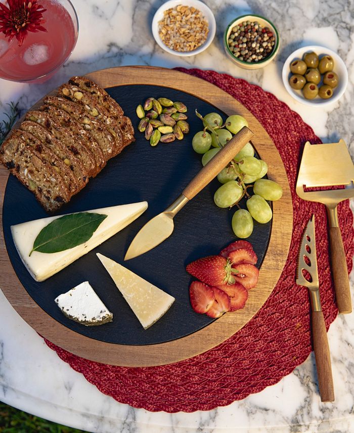 Toscana Insignia Serving Board with Cheese Tools