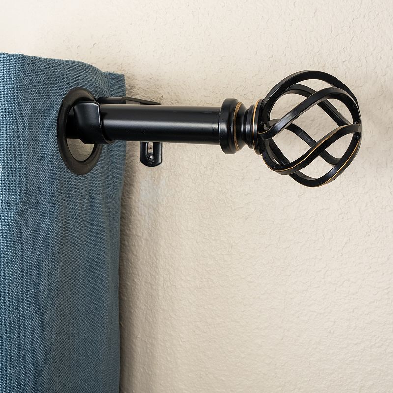 Decopolitan Cage Adjustable 1 Curtain Rod Set