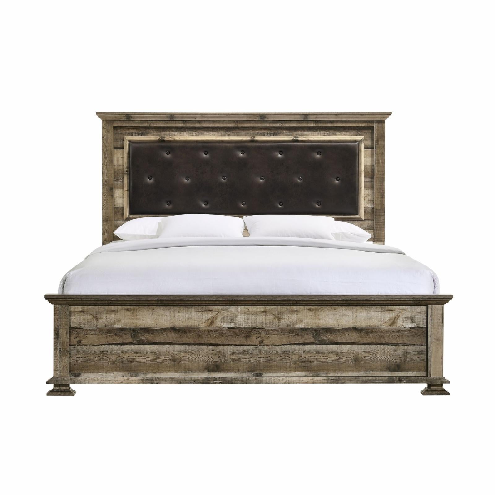 Picket House Furnishings Shayne Twin Panel Bed in Drift