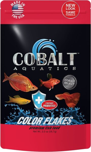 Cobalt Aquatics Select Color Flakes Fish Food