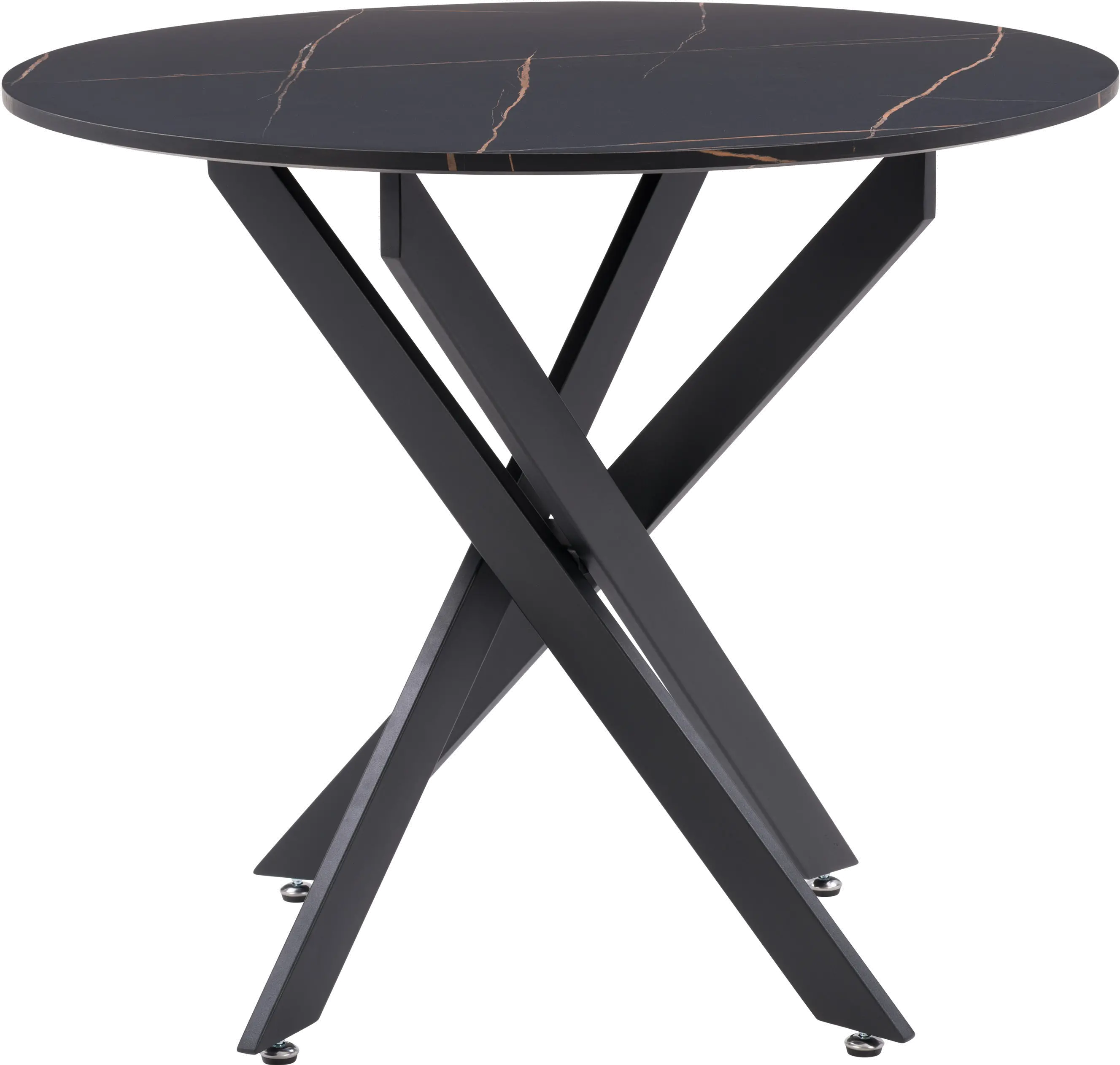 Lennox Black Iron Leg Dining Table