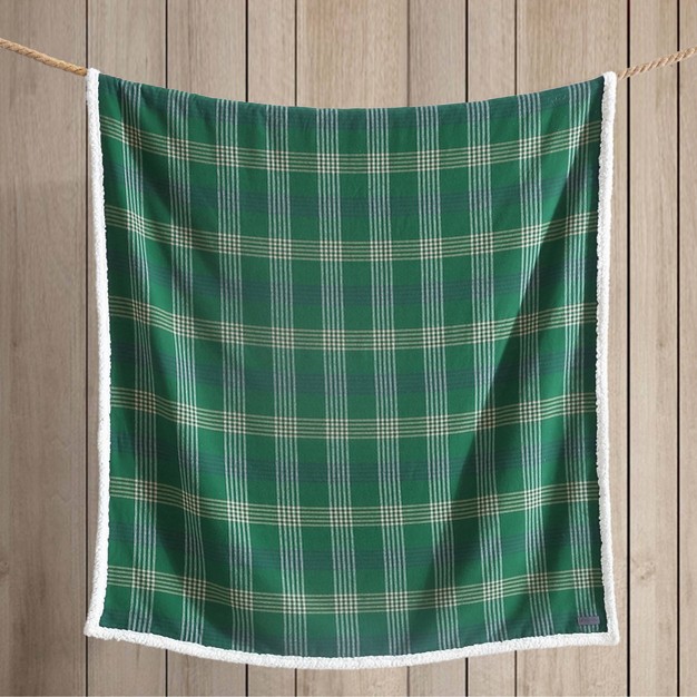 Union Bay Plaid Reversible Throw Blanket Eddie Bauer