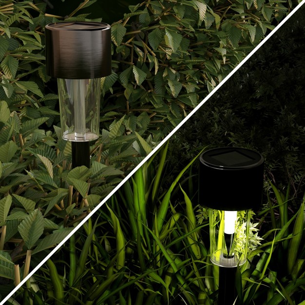 Nature Spring Stainless Steel Outdoor Stake Lighting 12 2 quot Black