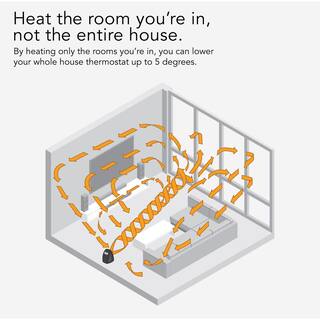 Vornado 1500-Watt AVH2 Advanced Whole Room Space Electric Heater with Auto Climate Control Timer and Advanced Safety Features EH1-0149-06