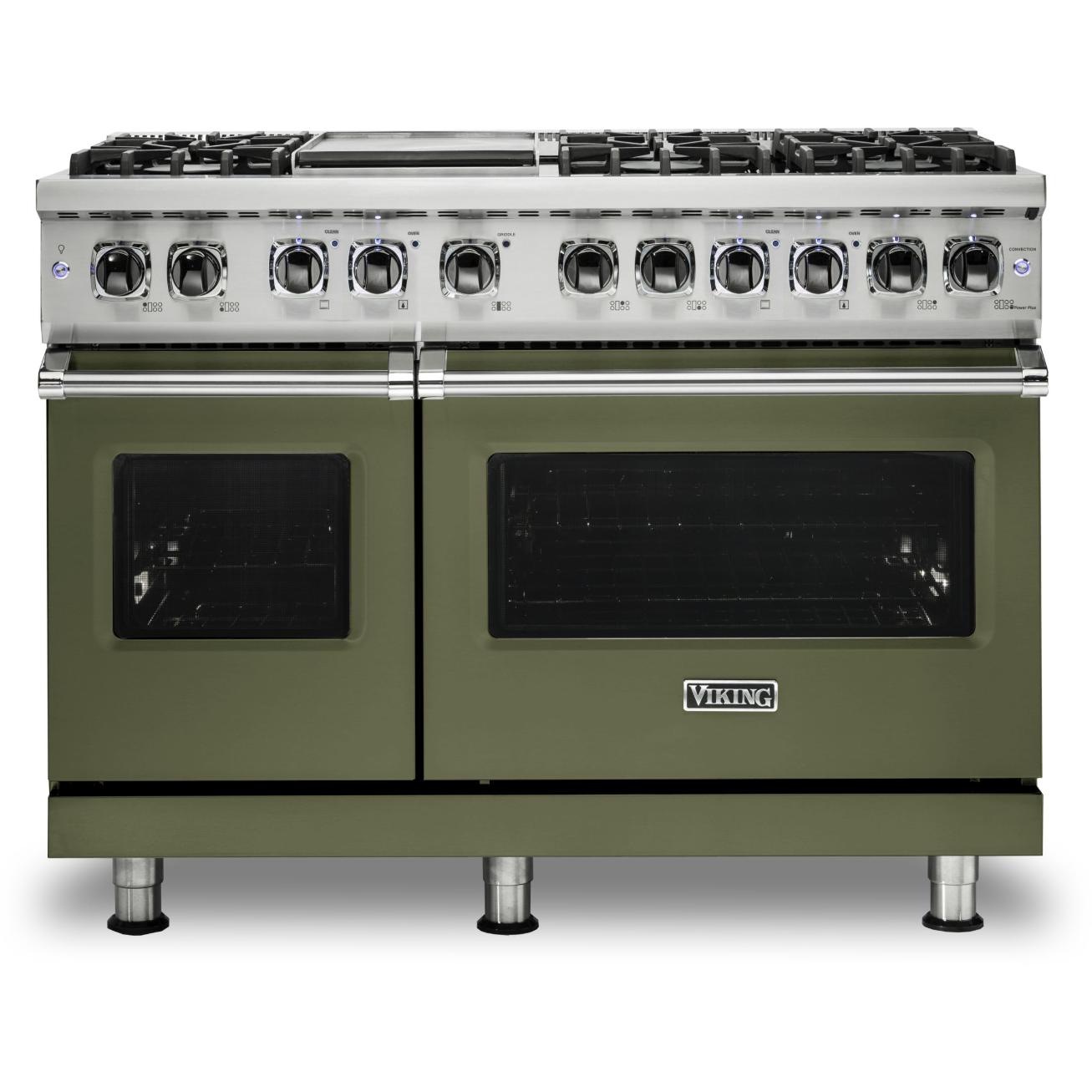 Viking 48-inch Freestanding Dual-Fuel Range with TruConvec Convection Cooking CVDR548-6GCY