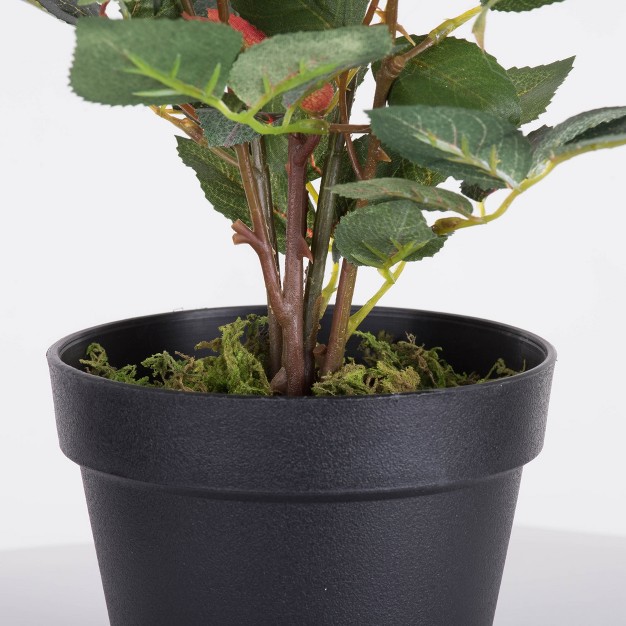 Artificial Rose Plant In Pot