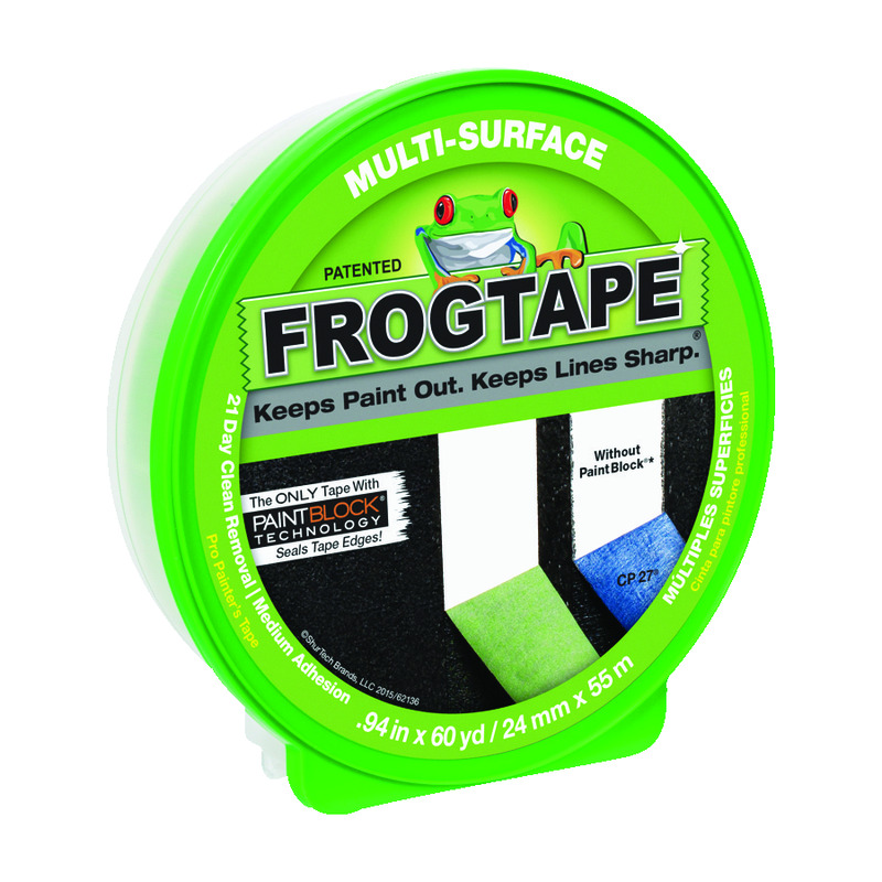 FrogTape 0.94 in. W X 60 yd L Green Medium Strength Painter\u0027s Tape 1 pk