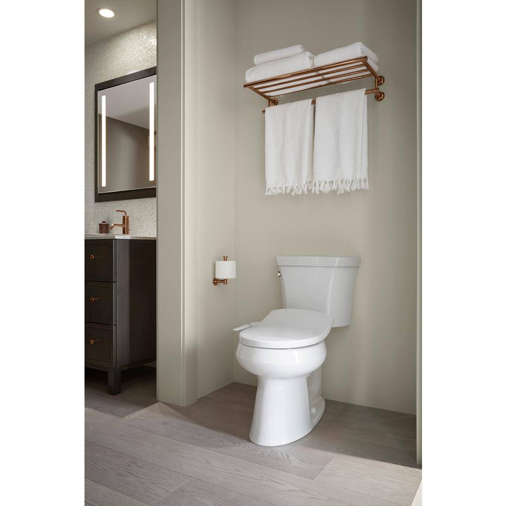 KOHLER Puretide Non- Electric Bidet Seat for Round Toilets in White K-76923-0