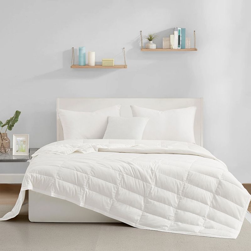 Unikome TENCE Lyocell Luxury Quilted 75% White Down Lightweight Blanket For Bed