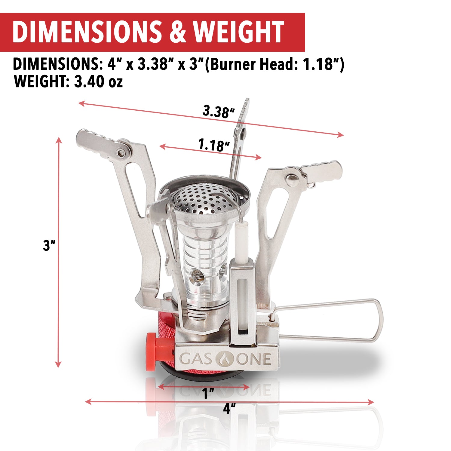 GAS ONE 1 Burner Butane Camping Stove