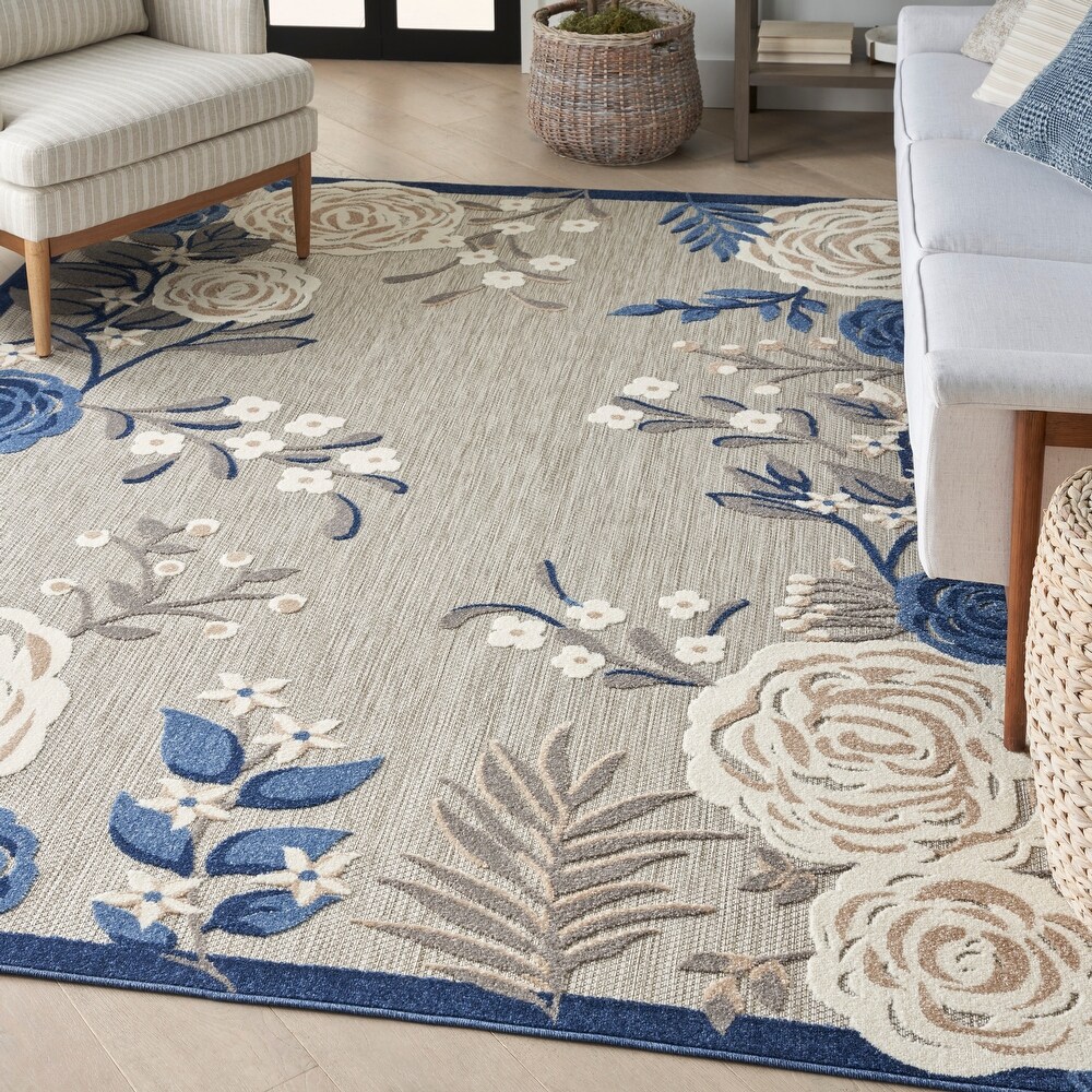 Nourison Aloha Indoor/Outdoor Floral Area Rug