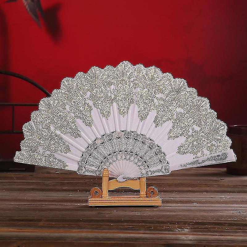 Hand Fan Chinese Style Fan Large Folding Hand Fan Bridal Hand Fan Women Fan With Tassel Festival Gif