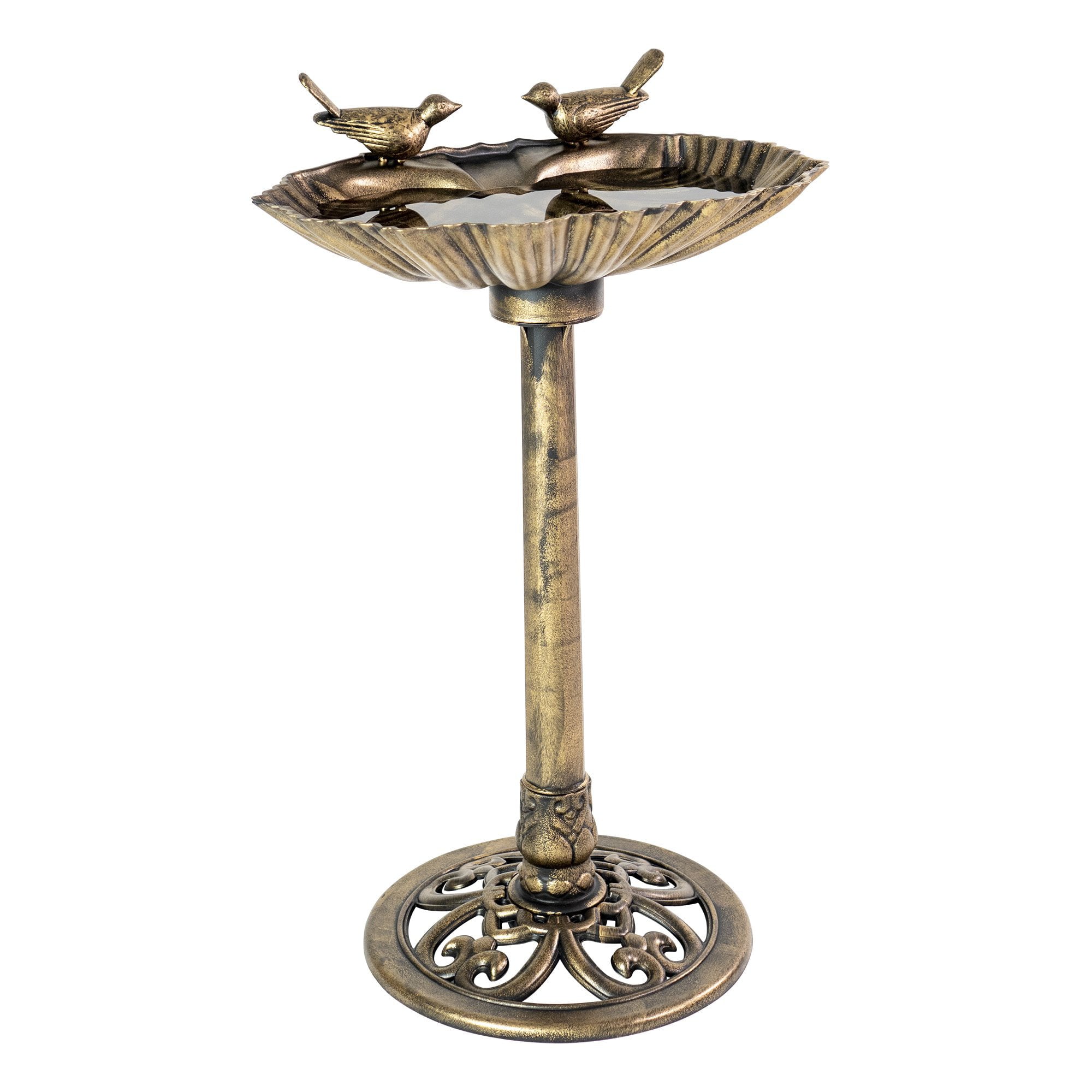 Patio Premier Sitting Pair Resin Bird bath Bronze