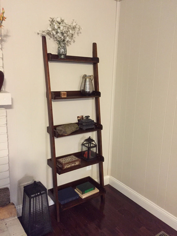 Leaning Ladder Book Shelf   Transitional   Bookcases   by Ezekiel  ampStearns  Houzz