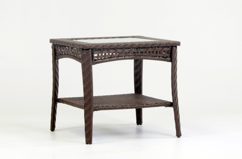 Martinique End Table   Tropical   Outdoor Side Tables   by South Sea Outdoor Living  Houzz