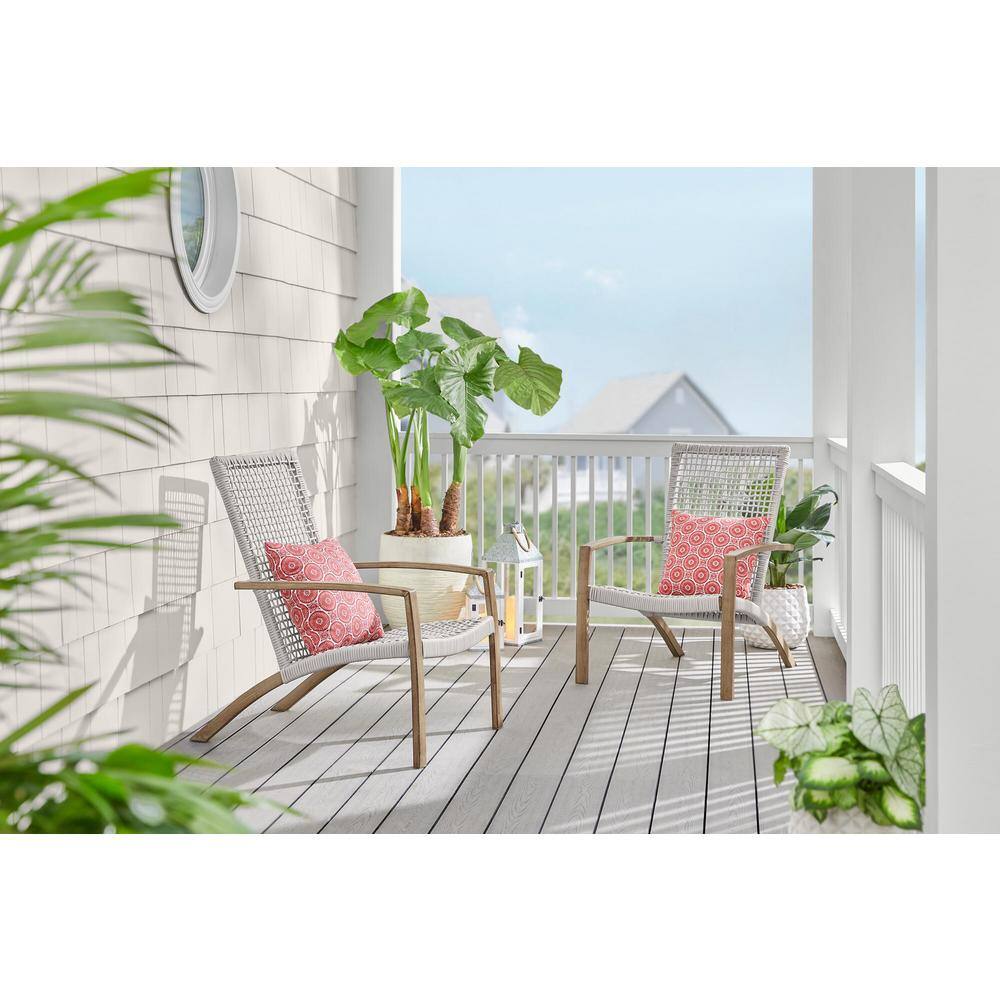 StyleWell Summerhaven Metal Wicker Adirondack Chairs (2-Pack) 2165-2pk