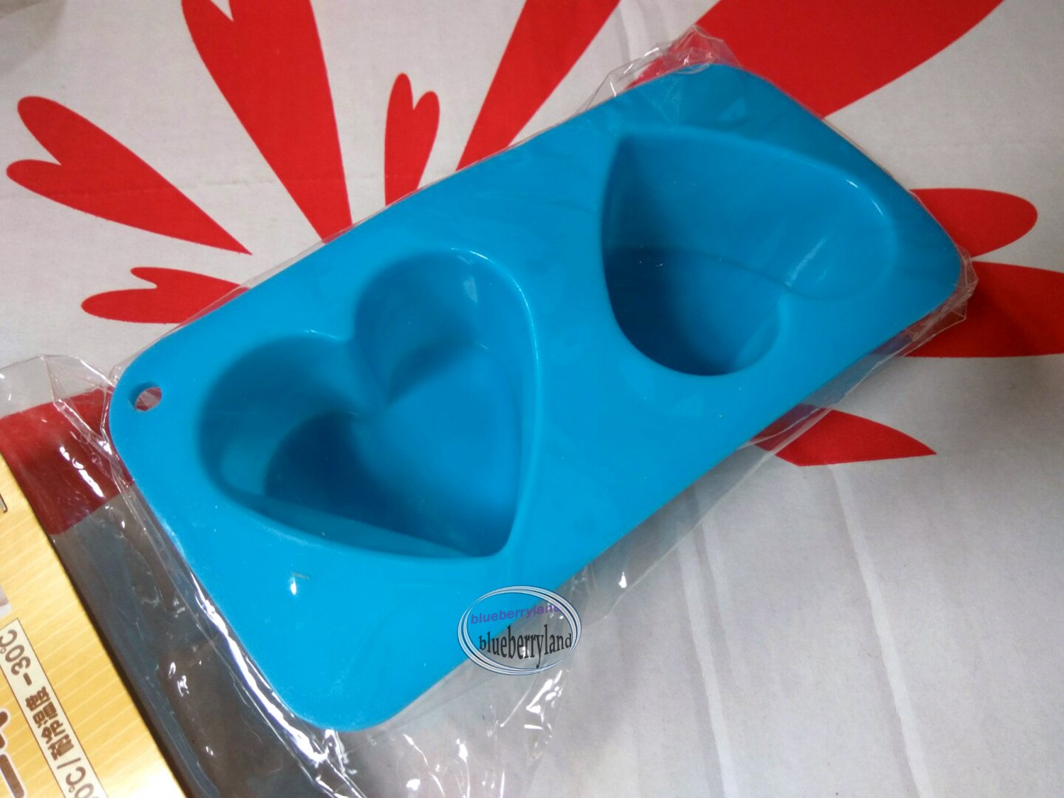 2 Hearts SILICONE Mold cake muffin mould sweets treats maker ladies kitchen B