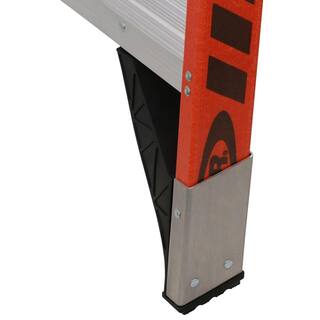 Werner 10 ft. Fiberglass Twin Step Ladder with 375 lb. Load Capacity Type IAA Duty Rating T7410