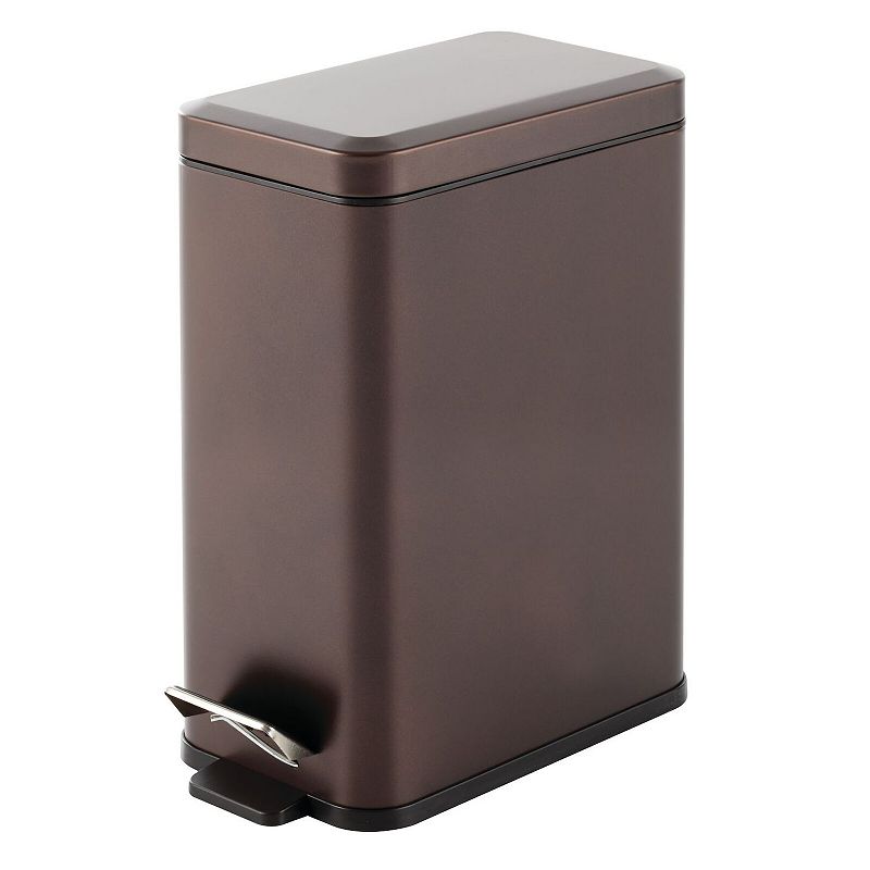 mDesign 10L Step Trash Can， Garbage Bin， Removable Liner Bucket