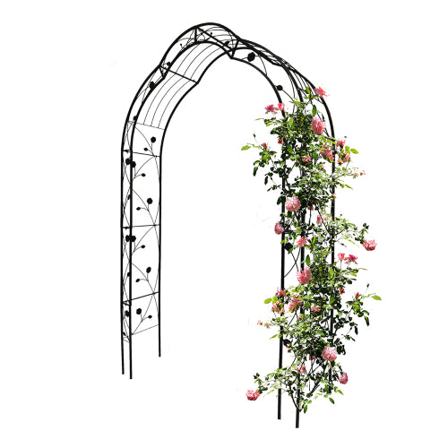 Adjustable Arbor Trellis for Climbing Plants Archway Iron Garden Trellis for Wedding Decor