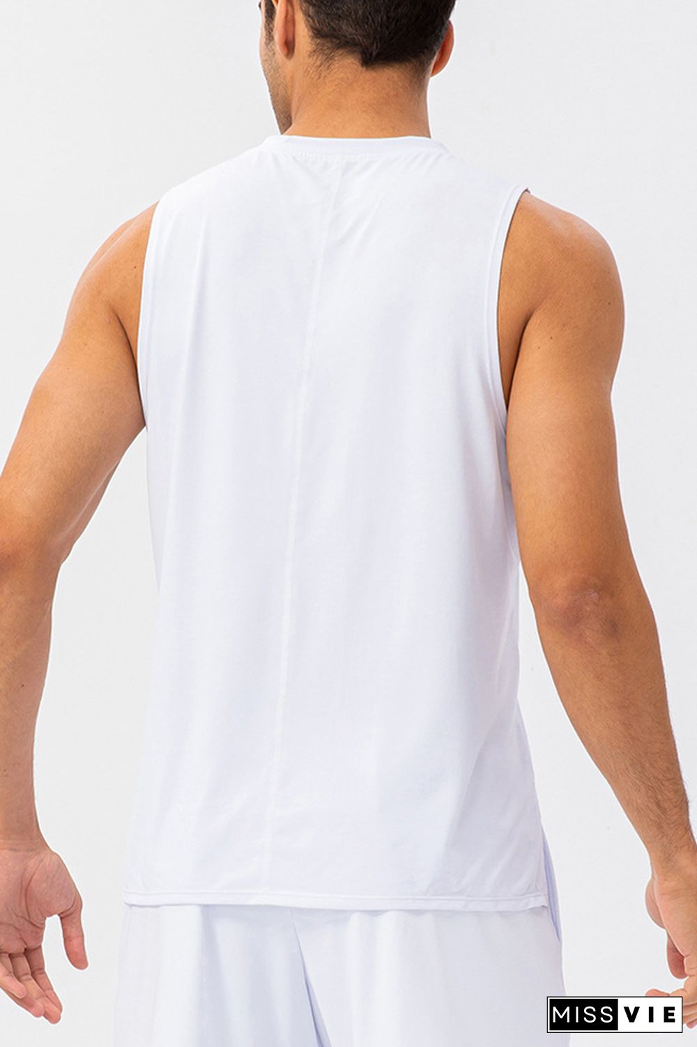 Plain Breathable Men's Quick Dry Gym Tank Top